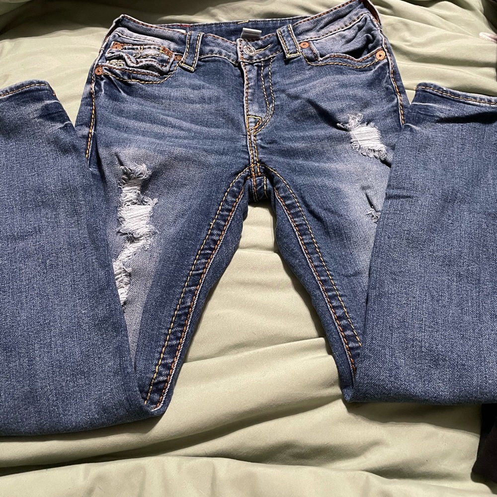 Skinny mid rise true religion jeans